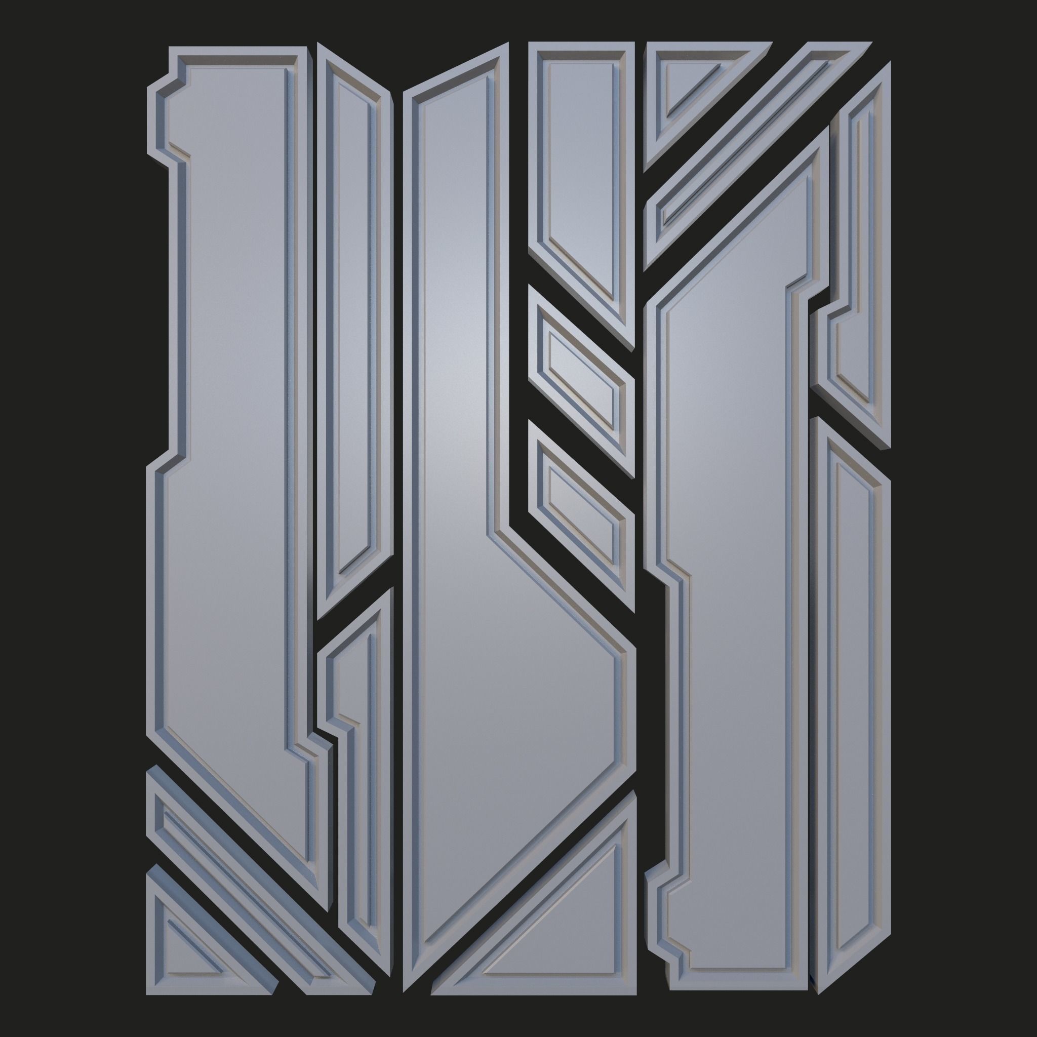 Sci-fi Panels Base Mesh Vol 2 Low-poly 3D model_16