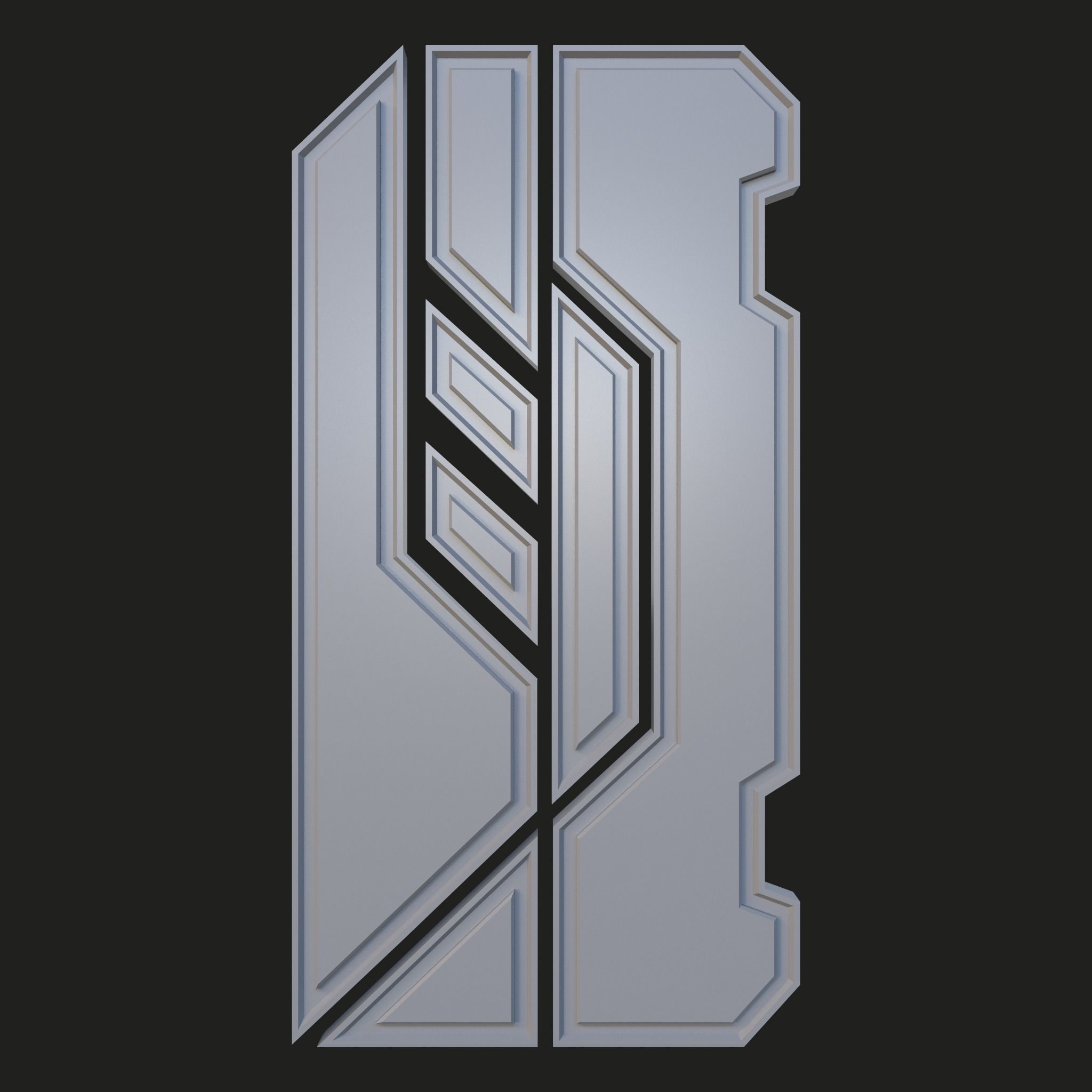 Sci-fi Panels Base Mesh Vol 2 Low-poly 3D model_15