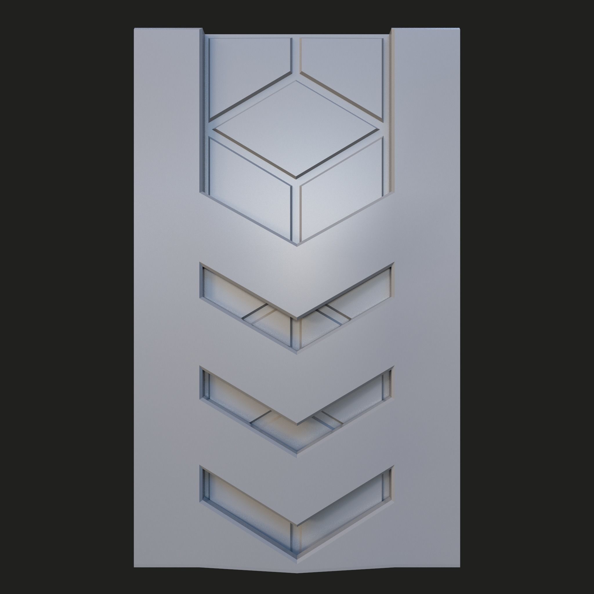 Sci-fi Panels Base Mesh Vol 2 Low-poly 3D model_17