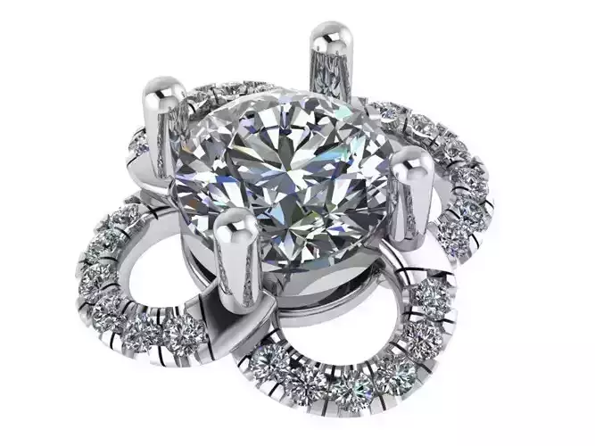 Flower Diamond Pendant 1560