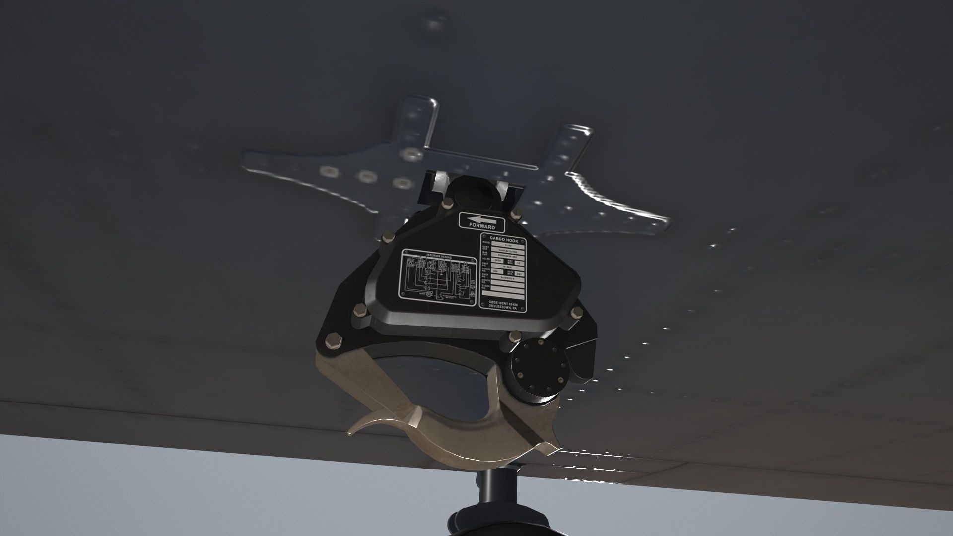  CH-47 Chinook Luftwaffe Basic Animation 3D model_14