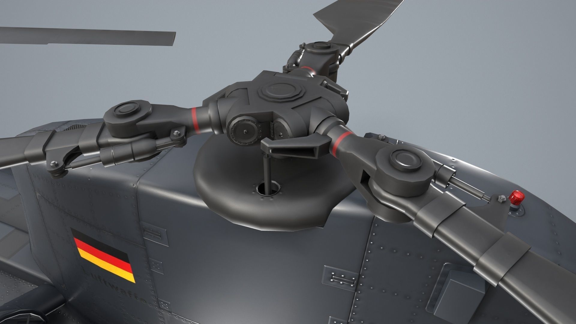  CH-47 Chinook Luftwaffe Basic Animation 3D model_10