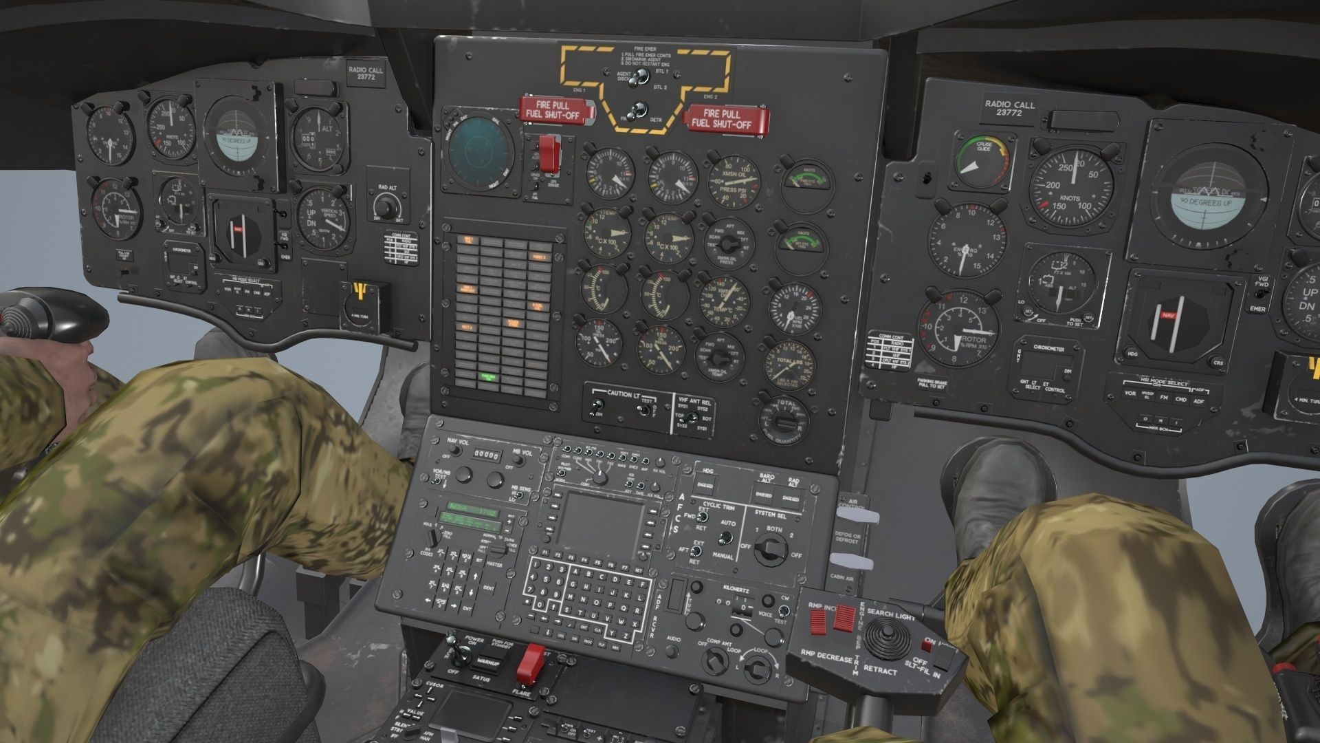  CH-47 Chinook Luftwaffe Basic Animation 3D model_19