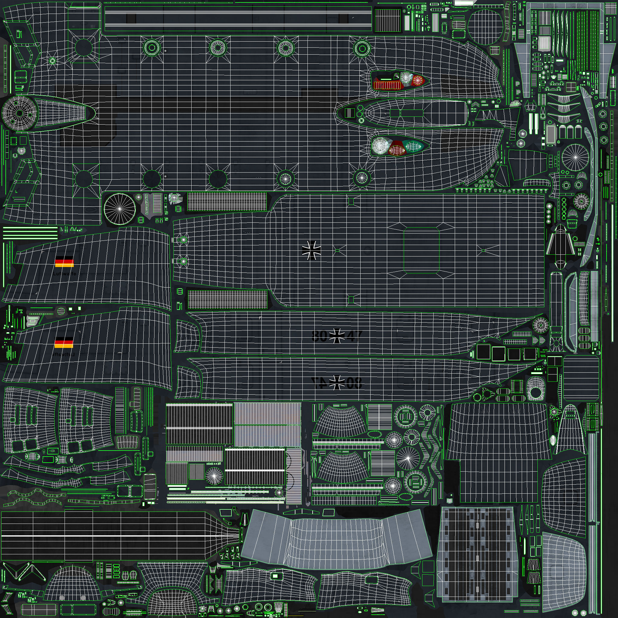  CH-47 Chinook Luftwaffe Basic Animation 3D model_39