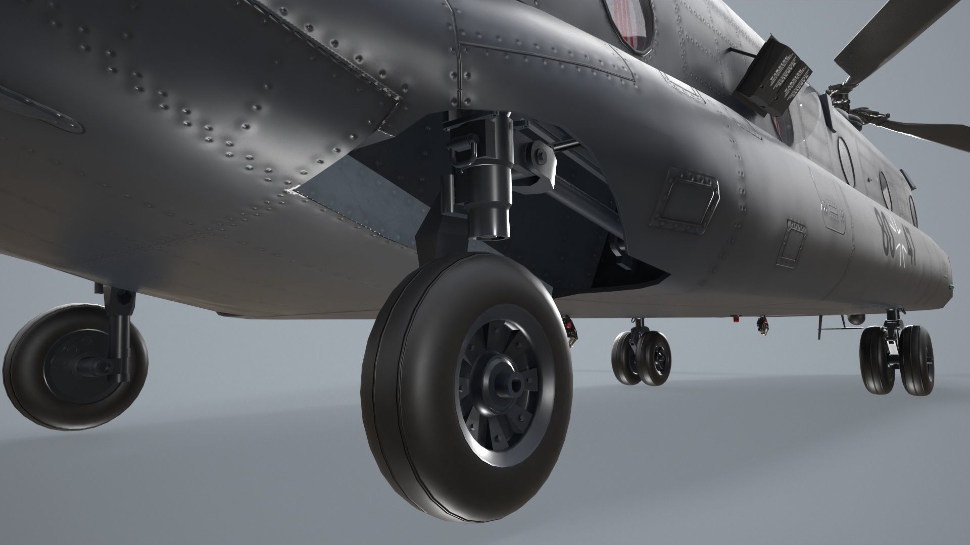  CH-47 Chinook Luftwaffe Basic Animation 3D model_12
