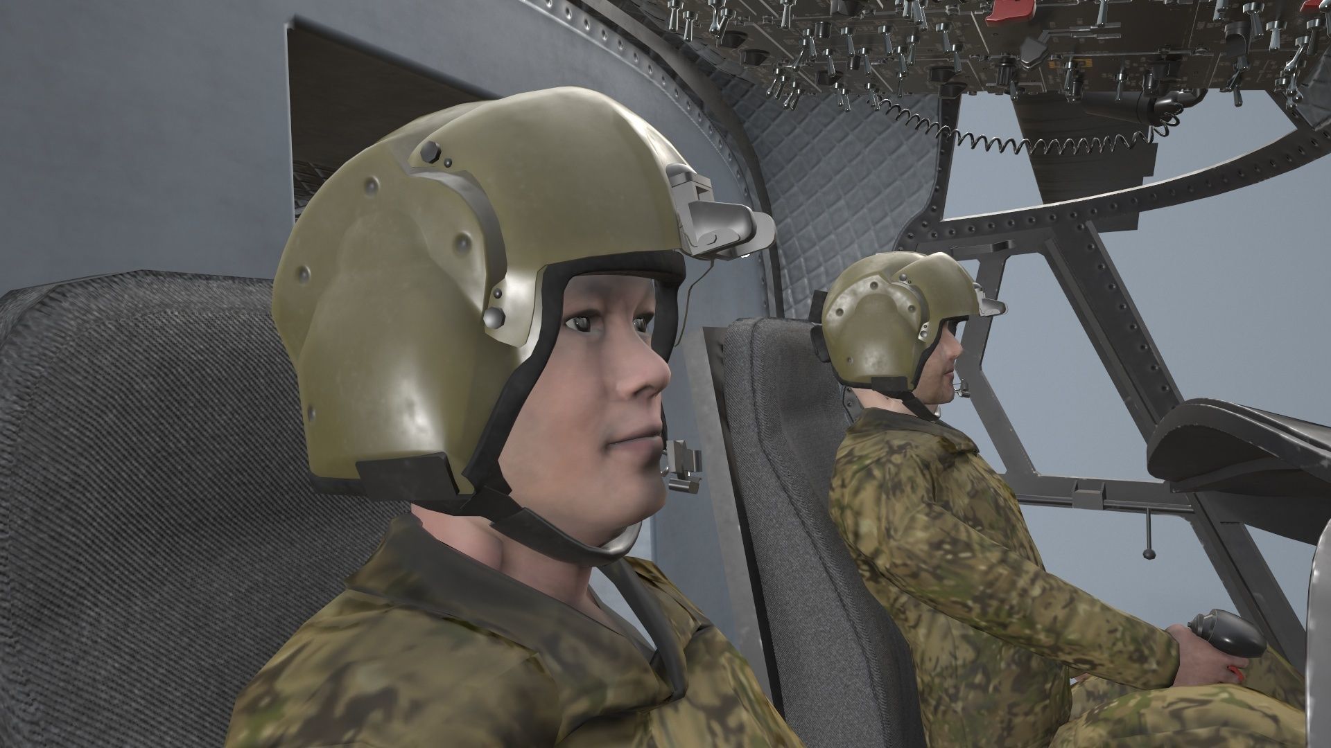  CH-47 Chinook Luftwaffe Basic Animation 3D model_22