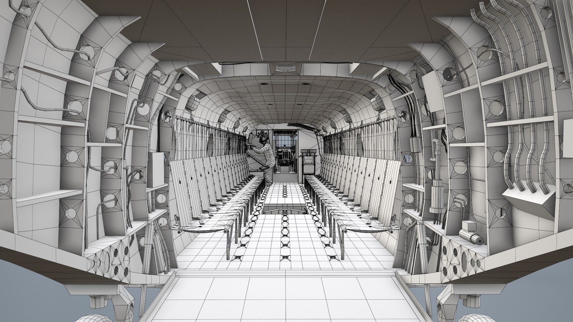  CH-47 Chinook Luftwaffe Basic Animation 3D model_24