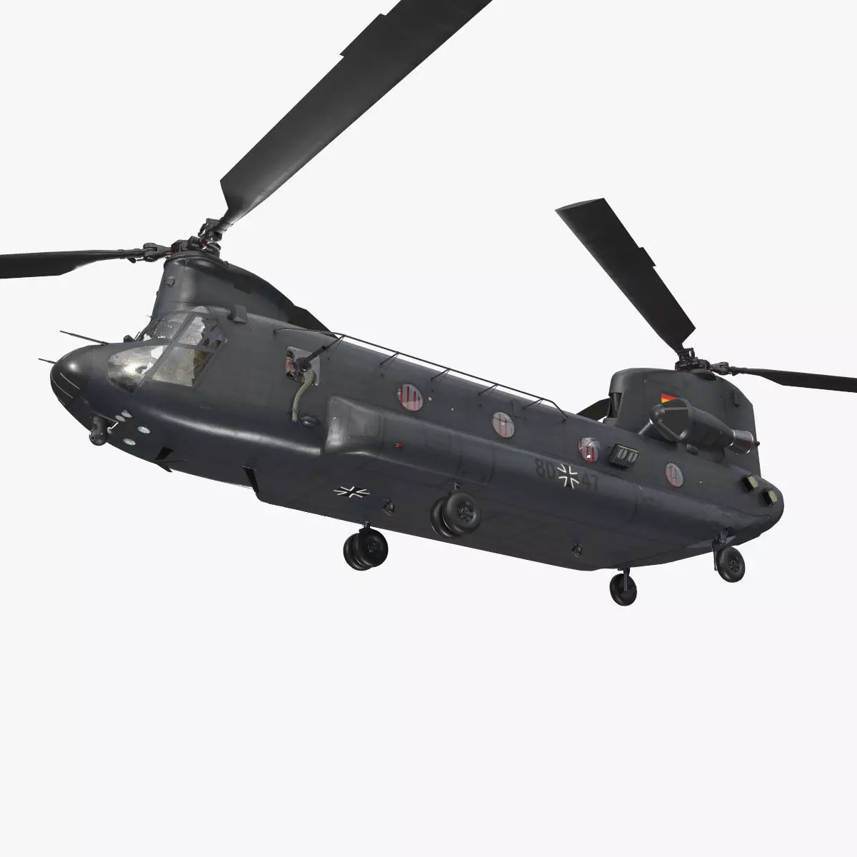  CH-47 Chinook Luftwaffe Basic Animation 3D model_0
