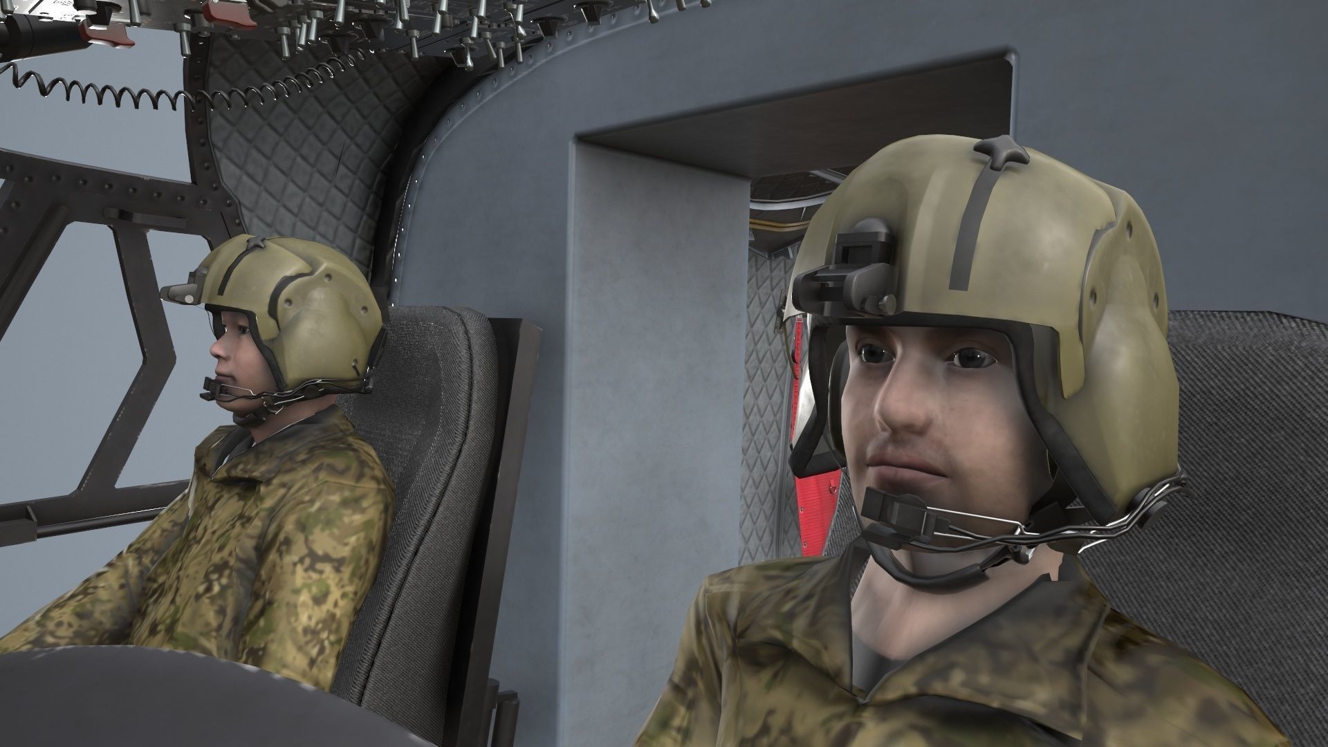  CH-47 Chinook Luftwaffe Basic Animation 3D model_21