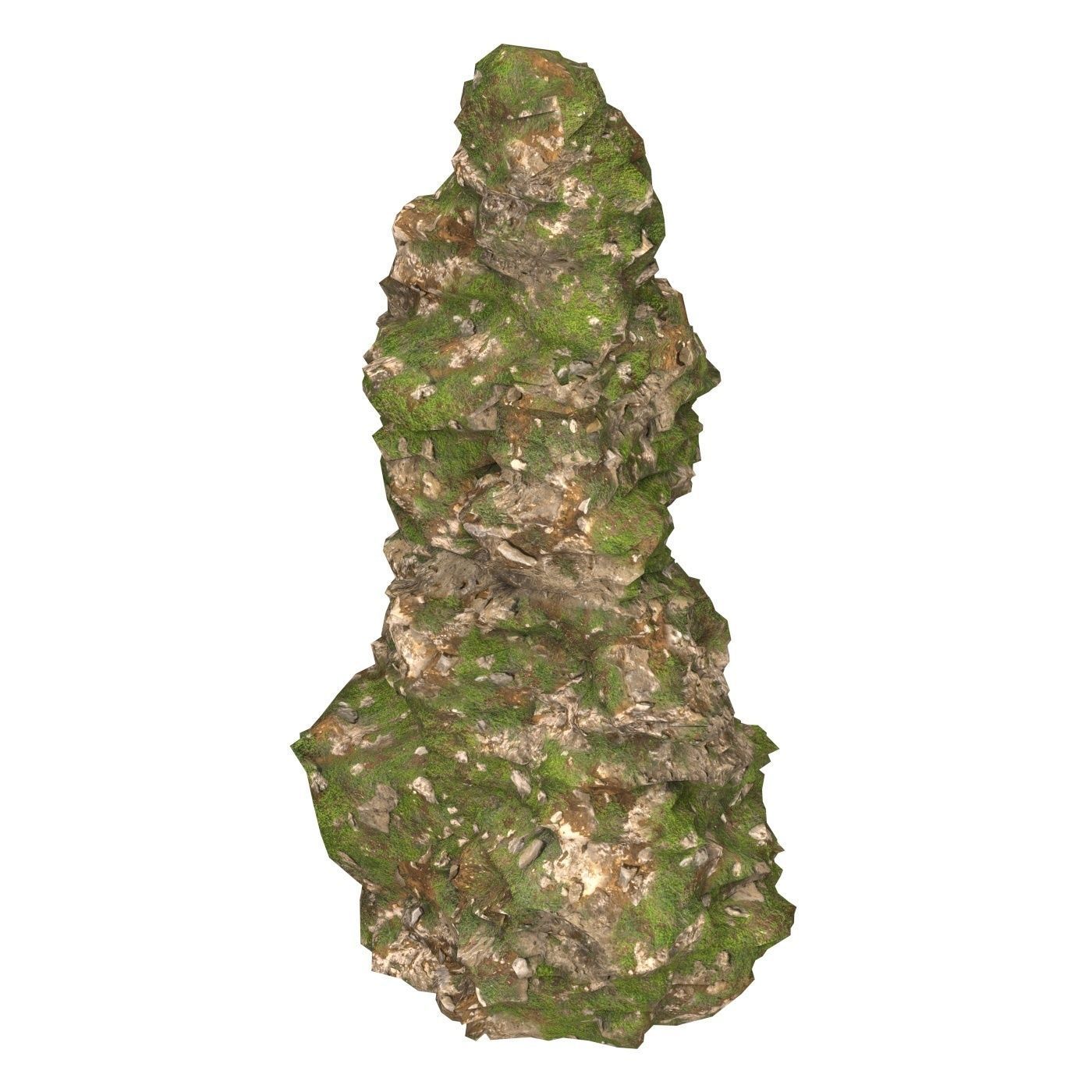 Realistic Mountain Cliff 04 Low-poly 3D model_1