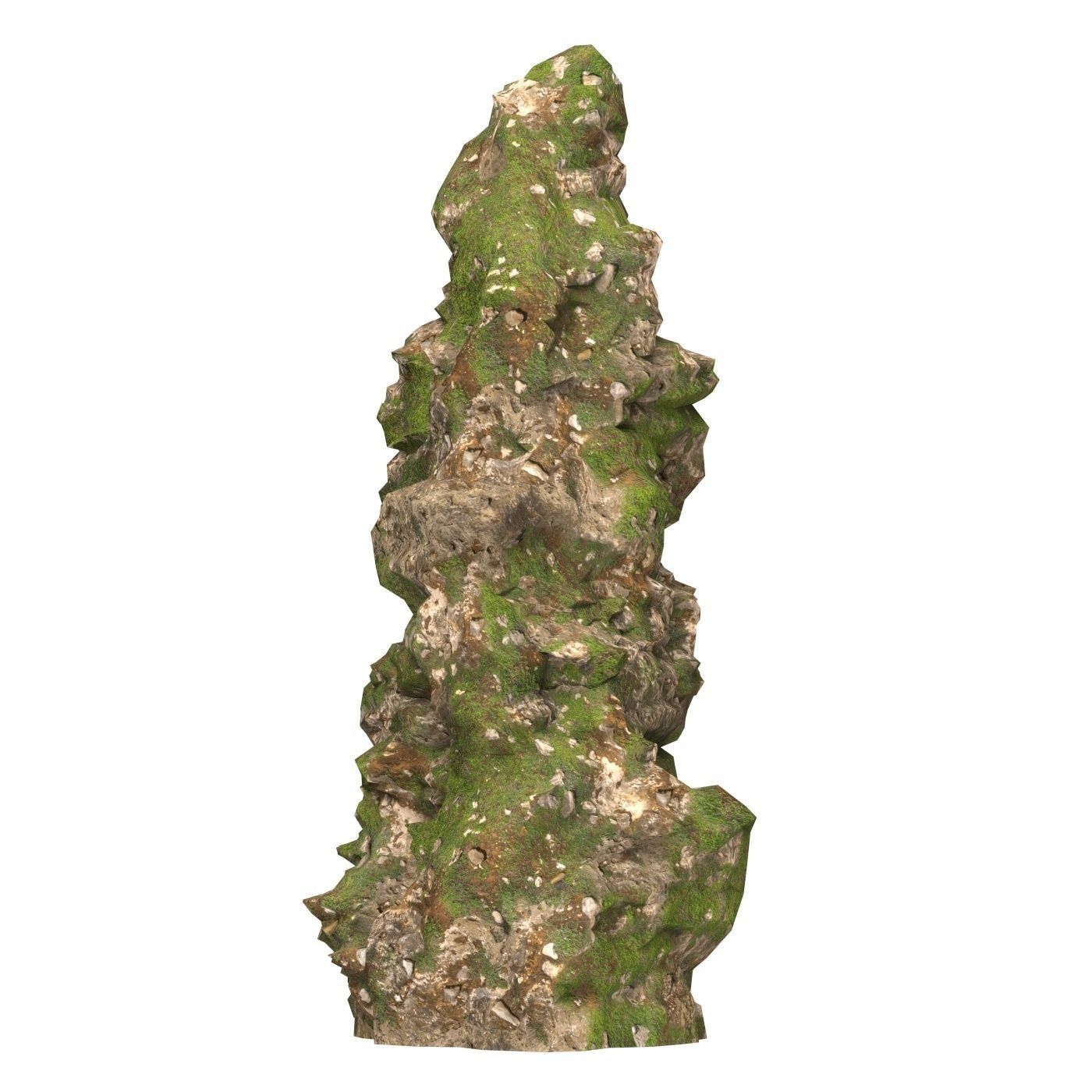 Realistic Mountain Cliff 04 Low-poly 3D model_2