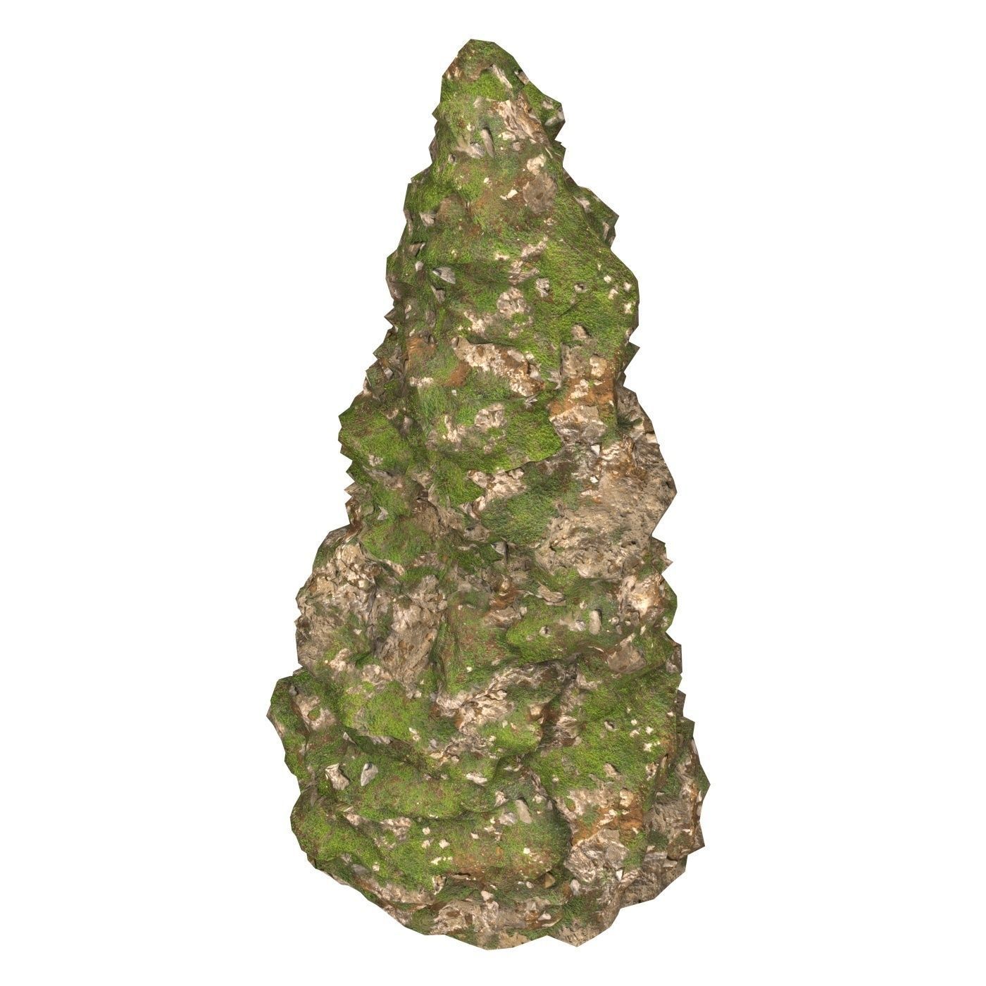 Realistic Mountain Cliff 04 Low-poly 3D model_3