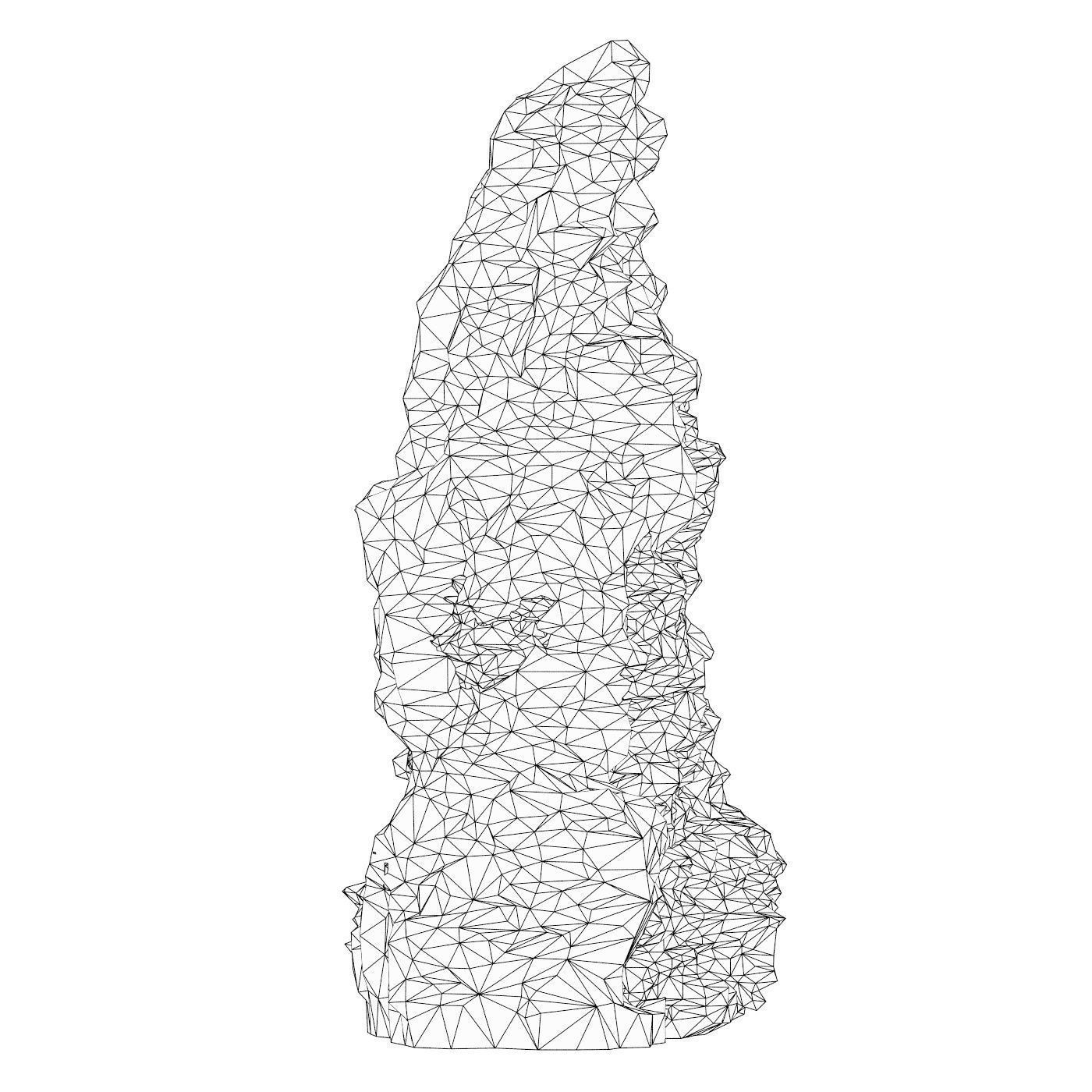 Realistic Mountain Cliff 04 Low-poly 3D model_4