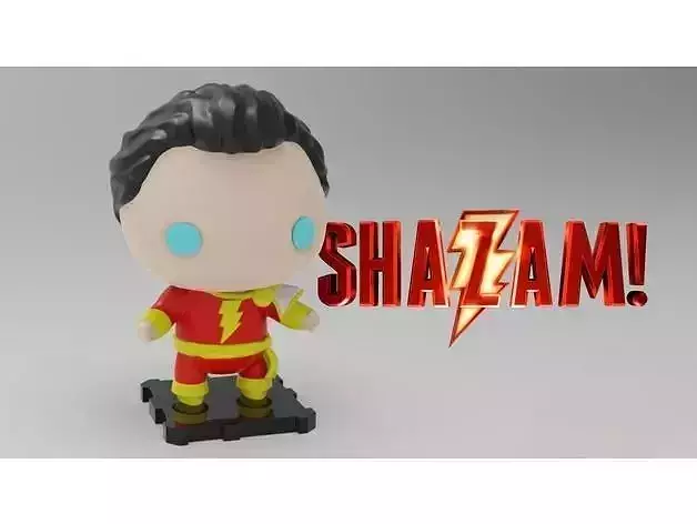 DC Shazam 3D Printing Sculpture