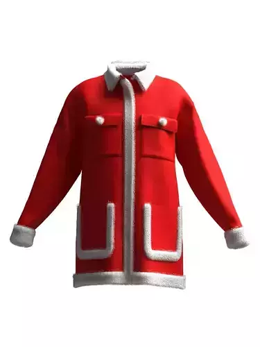 Christmas shirt jacket