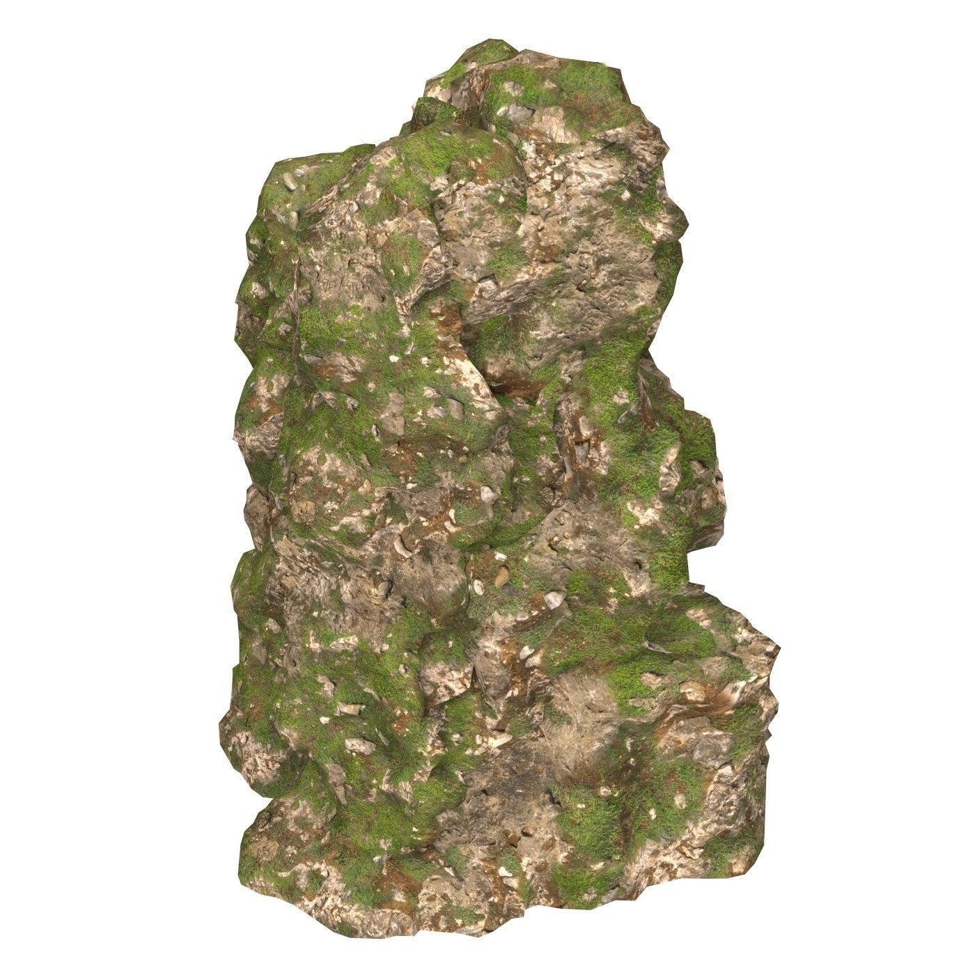 Realistic Mountain Cliff 07 Low-poly 3D model_3