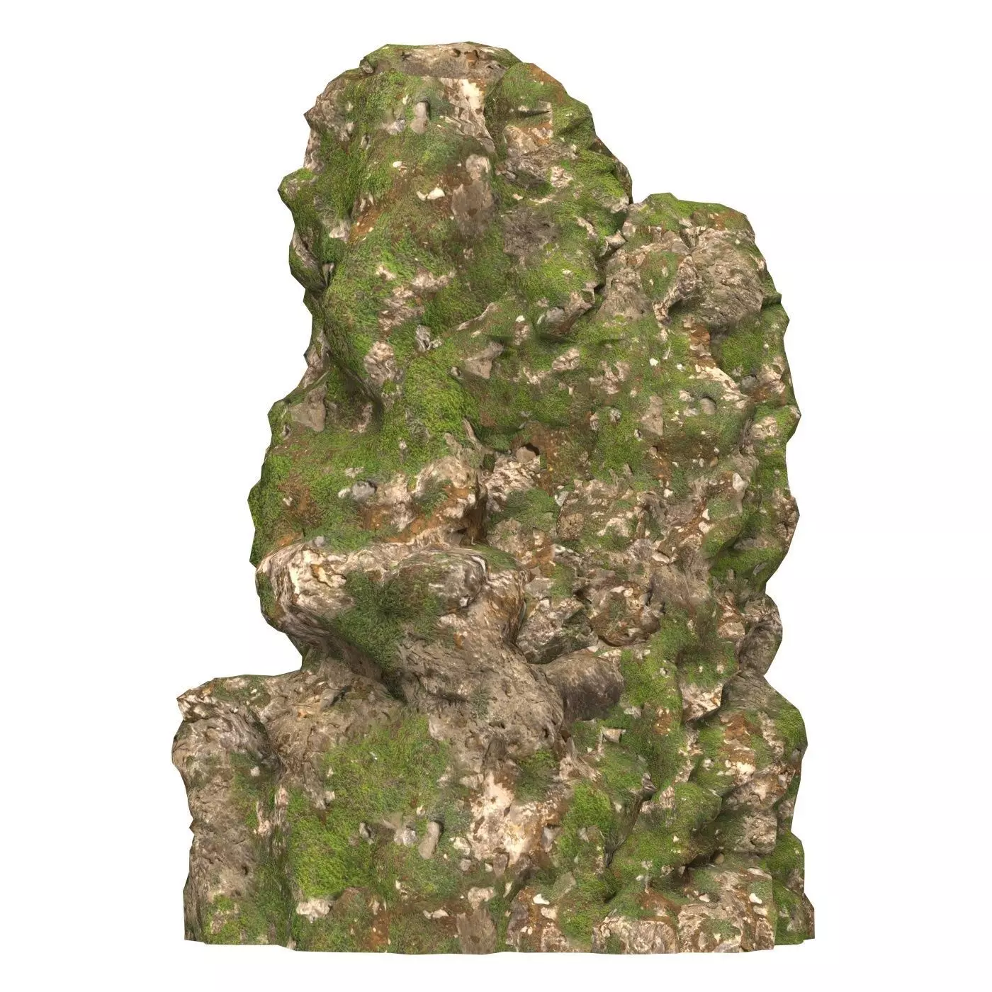 Realistic Mountain Cliff 07 Low-poly 3D model_0