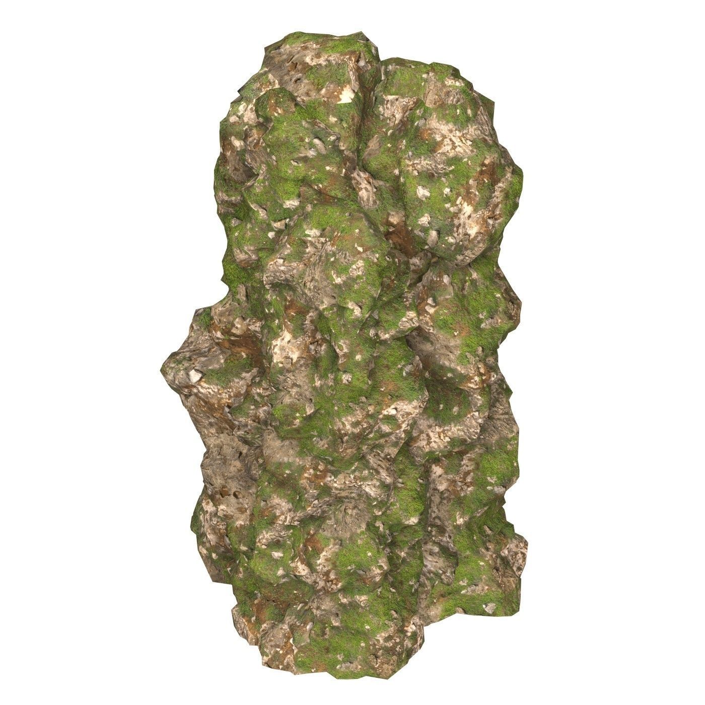 Realistic Mountain Cliff 07 Low-poly 3D model_1