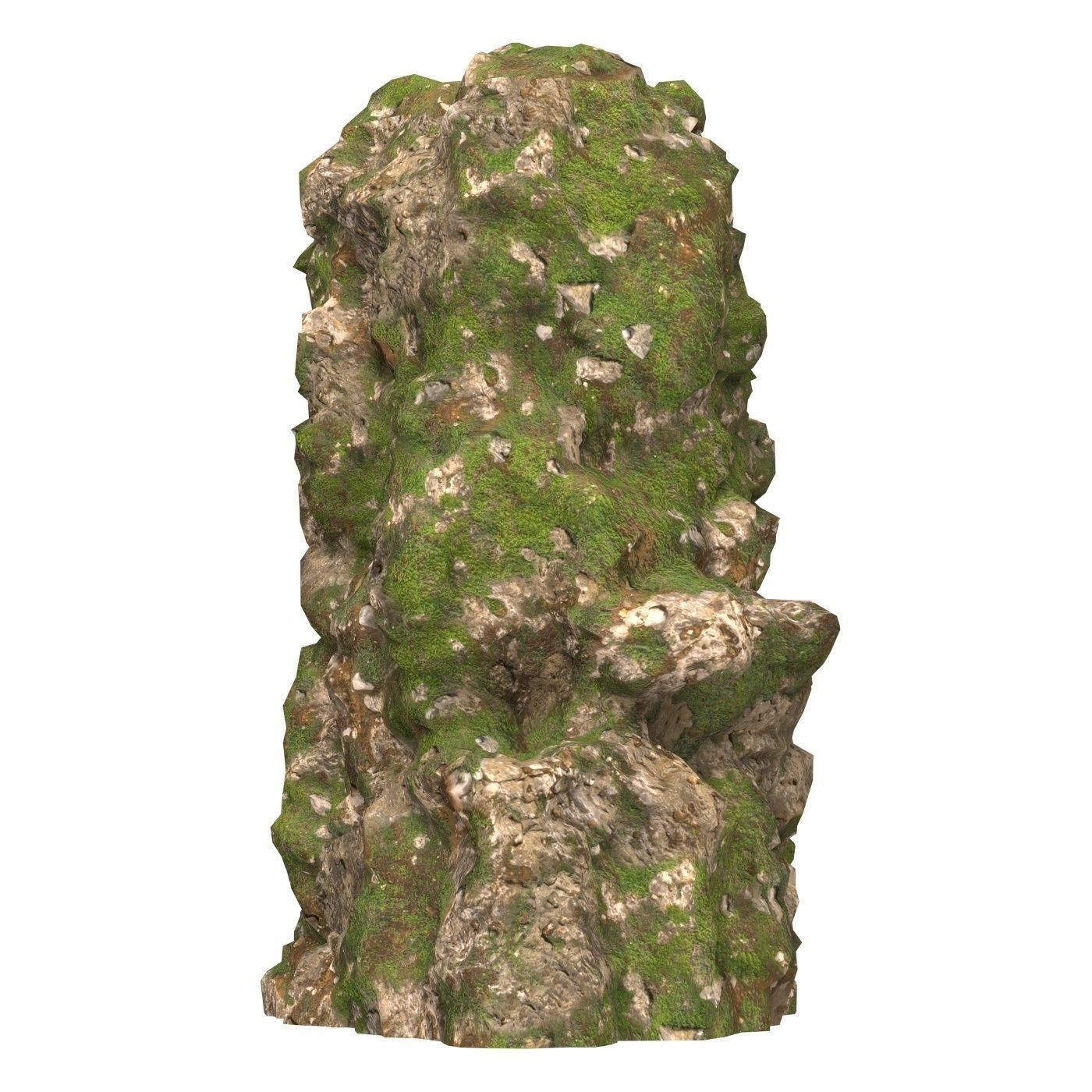 Realistic Mountain Cliff 07 Low-poly 3D model_2