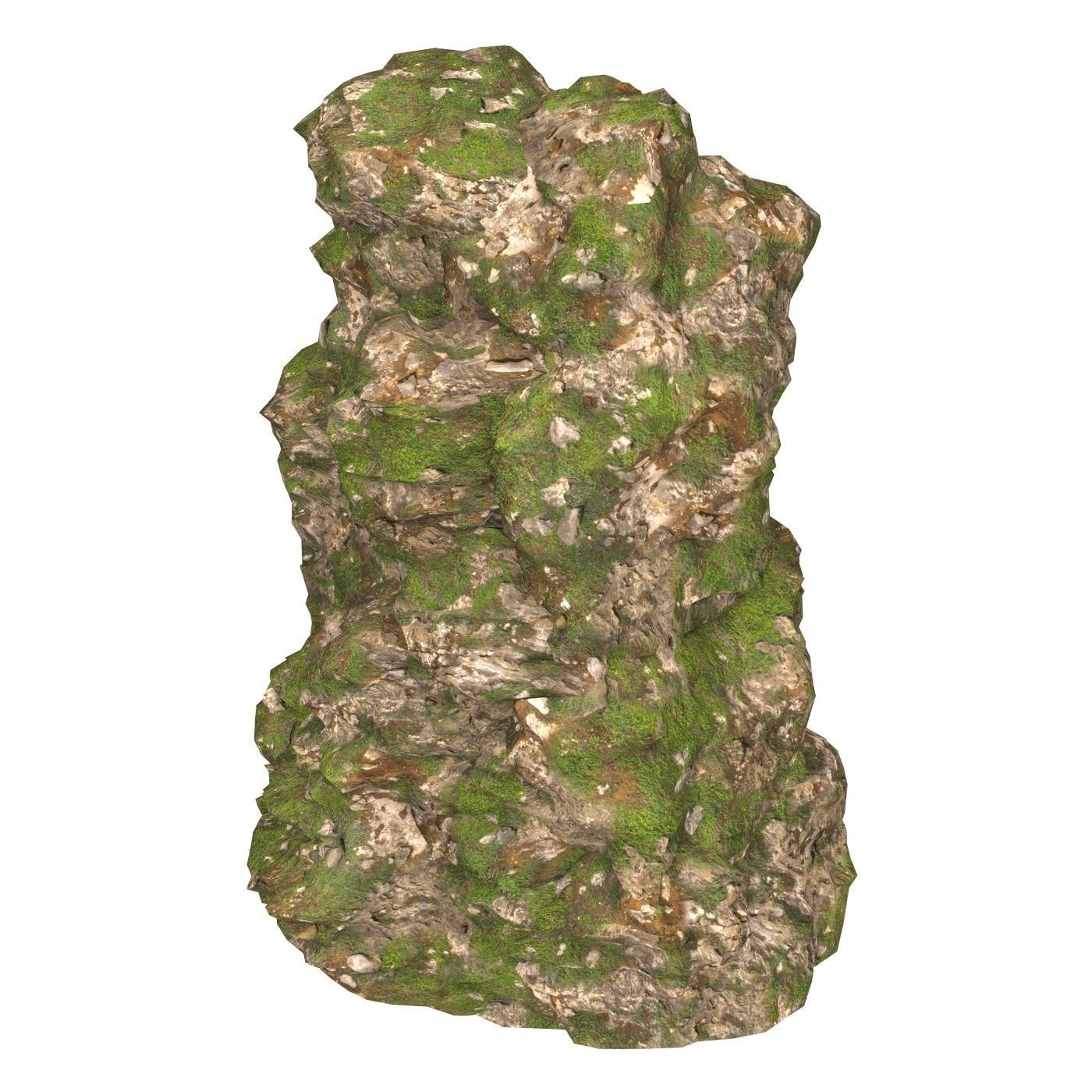 Realistic Mountain Cliff 09 Low-poly 3D model_1