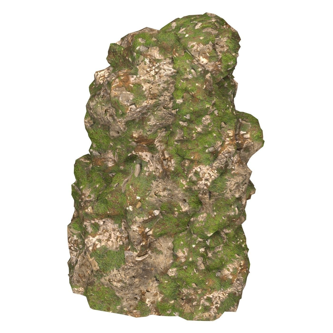 Realistic Mountain Cliff 09 Low-poly 3D model_3