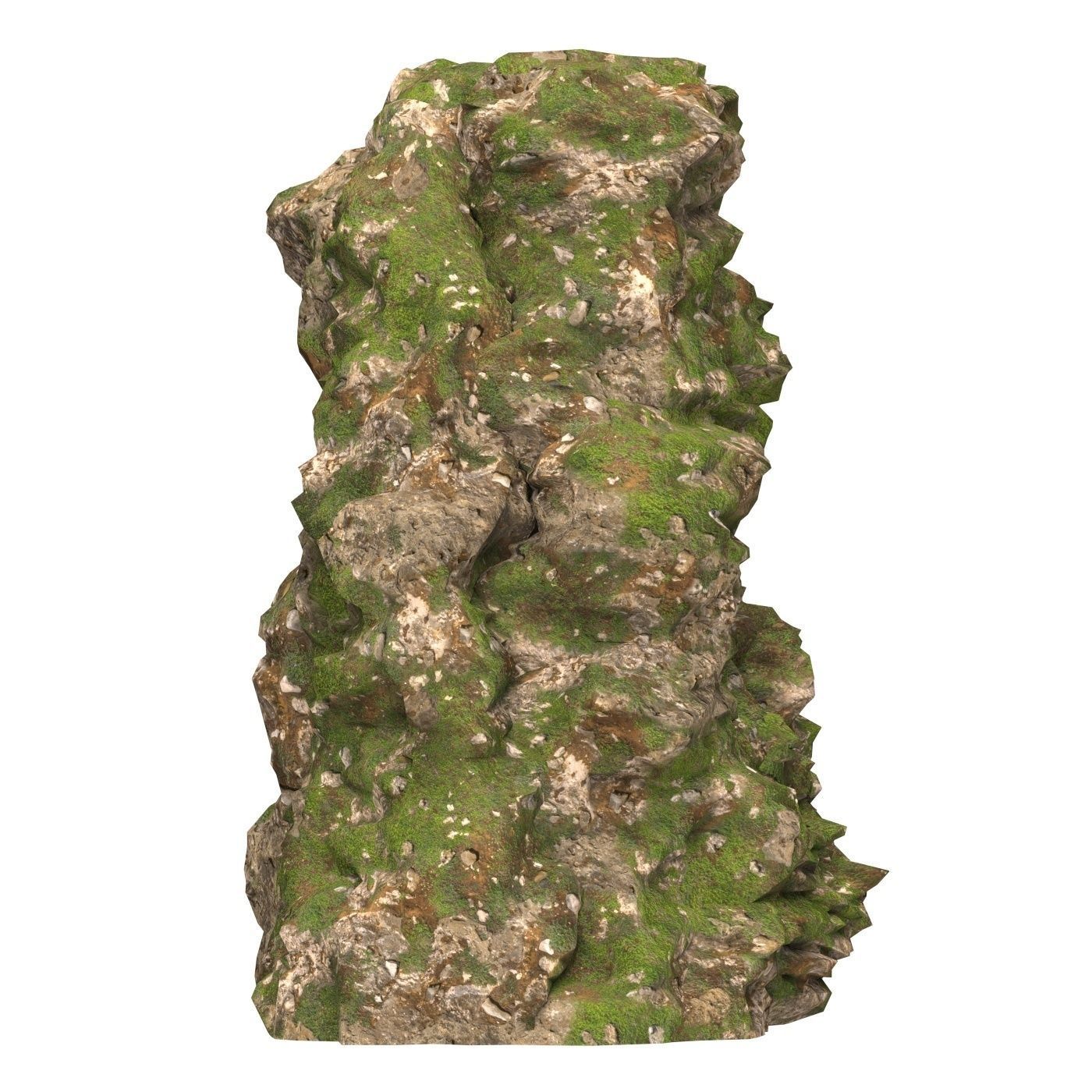 Realistic Mountain Cliff 09 Low-poly 3D model_2