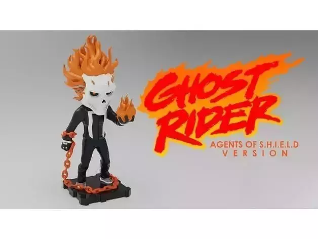 Ghost Rider 3D Printed Character