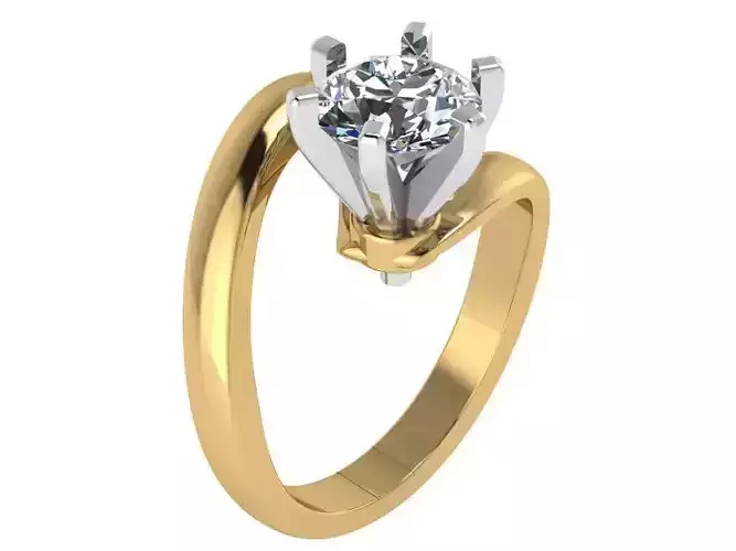 Peg Setting Abstract Ring 1567