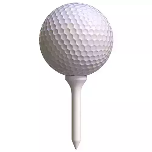 Golf Ball And Tee