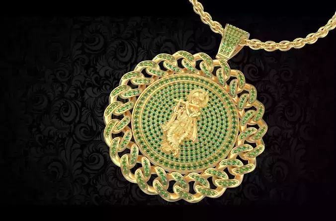 PD-1014 GOD KRISHNA PENDENT