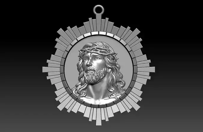 Jesus Head pendant