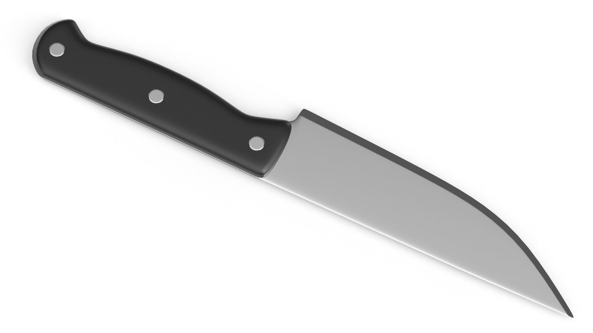 black knife 3D model_2