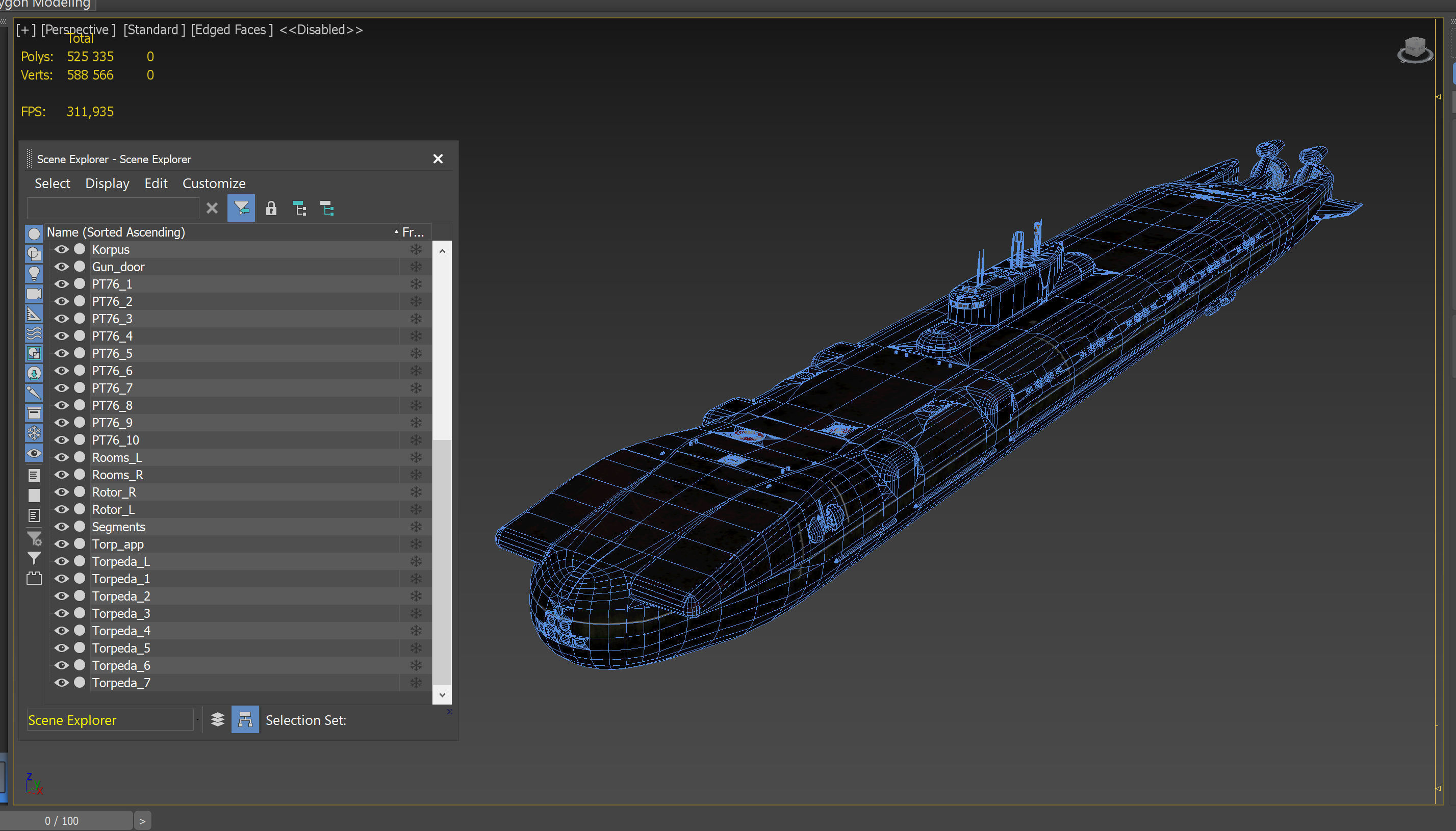 Project 717 amphibious Transport Submarine 3D model_23