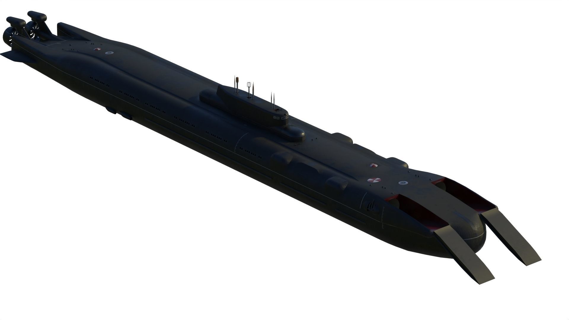 Project 717 amphibious Transport Submarine 3D model_2