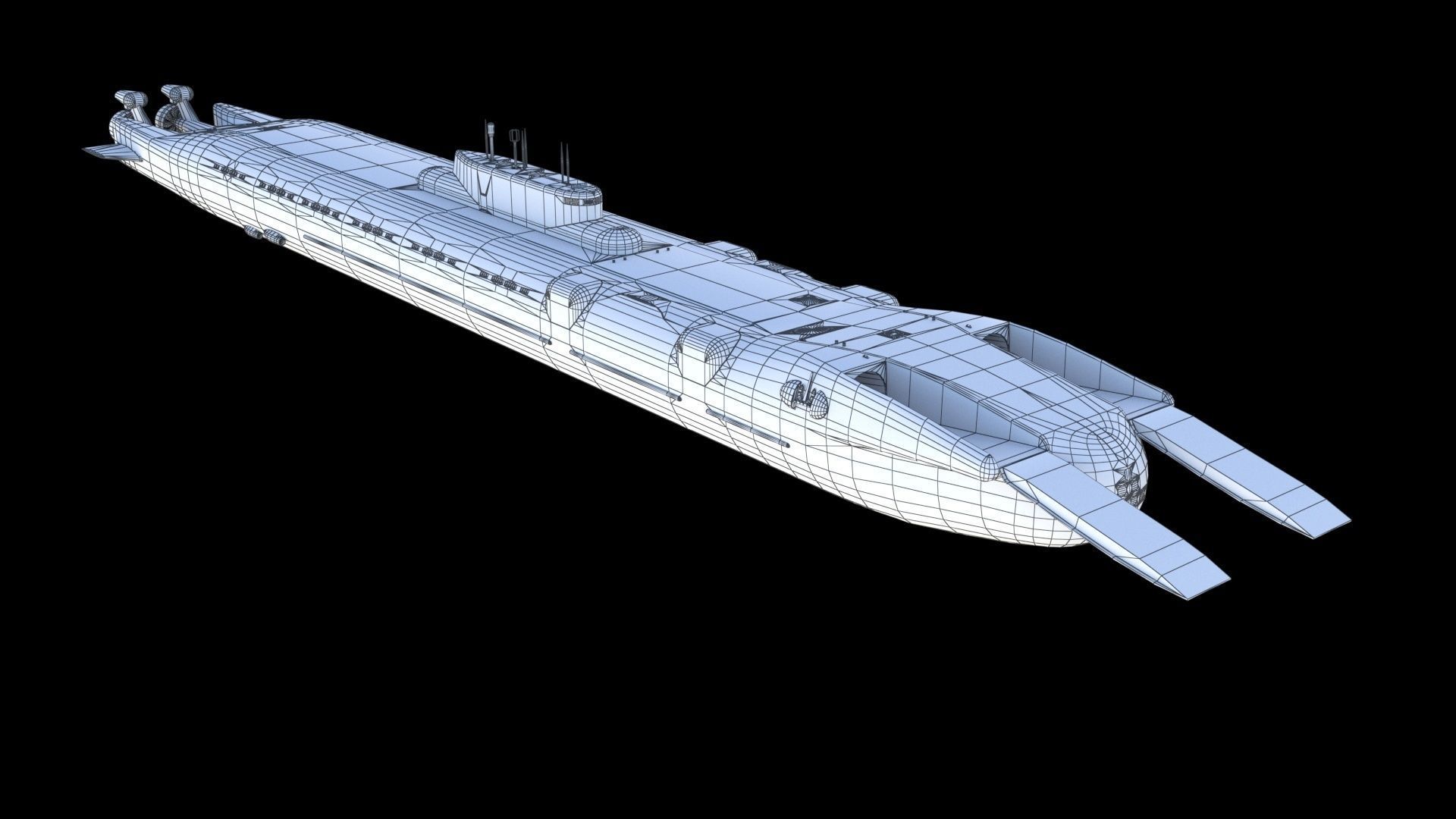 Project 717 amphibious Transport Submarine 3D model_26