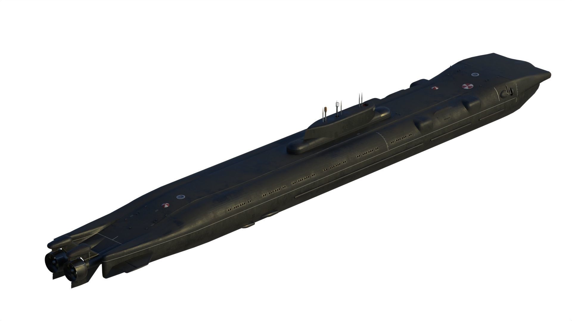 Project 717 amphibious Transport Submarine 3D model_8