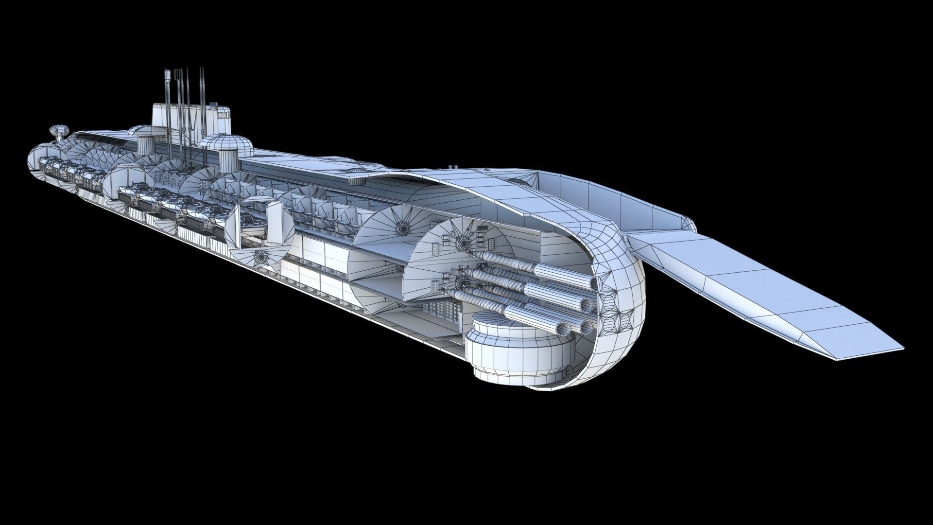 Project 717 amphibious Transport Submarine 3D model_27