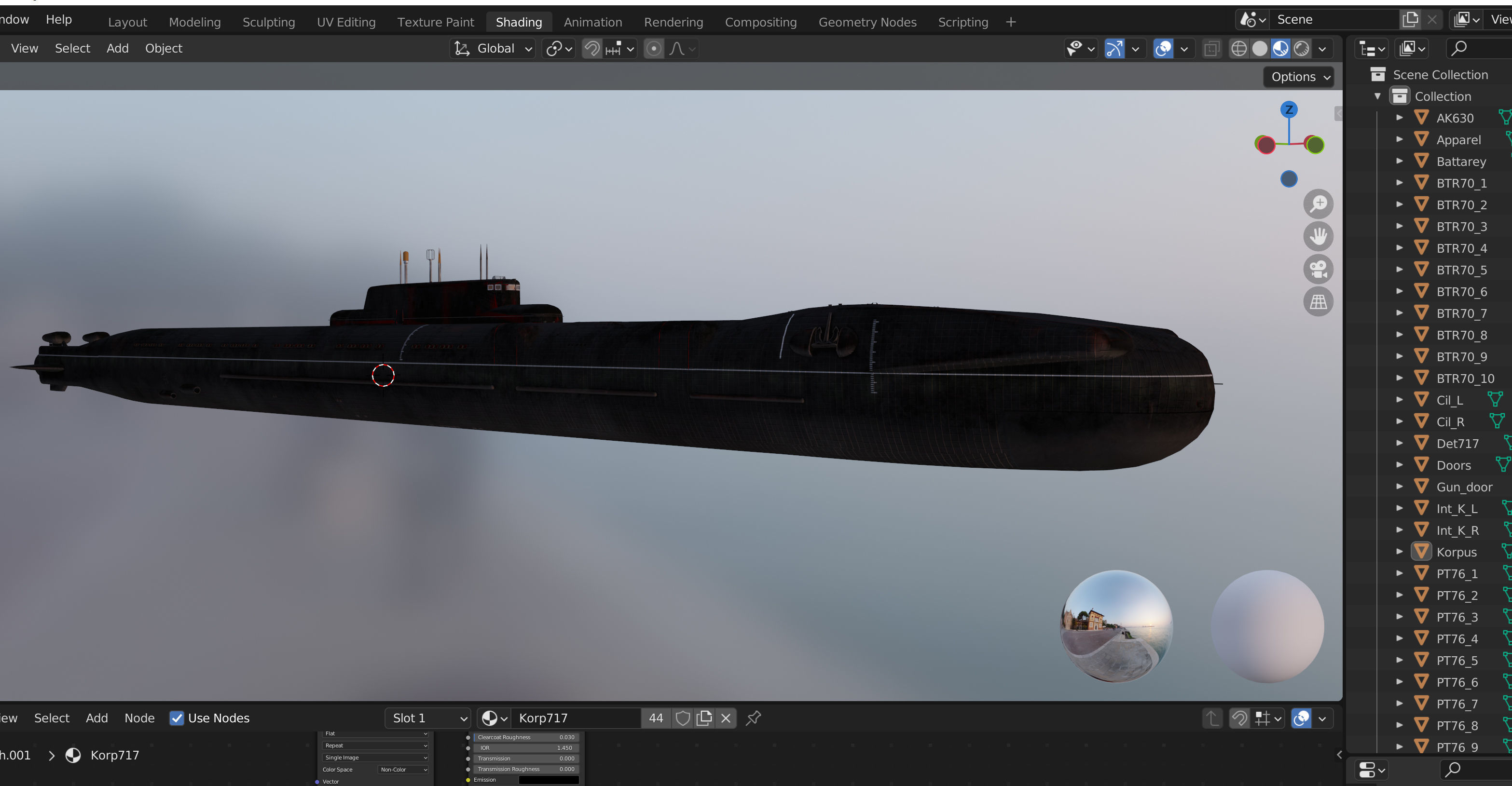 Project 717 amphibious Transport Submarine 3D model_30