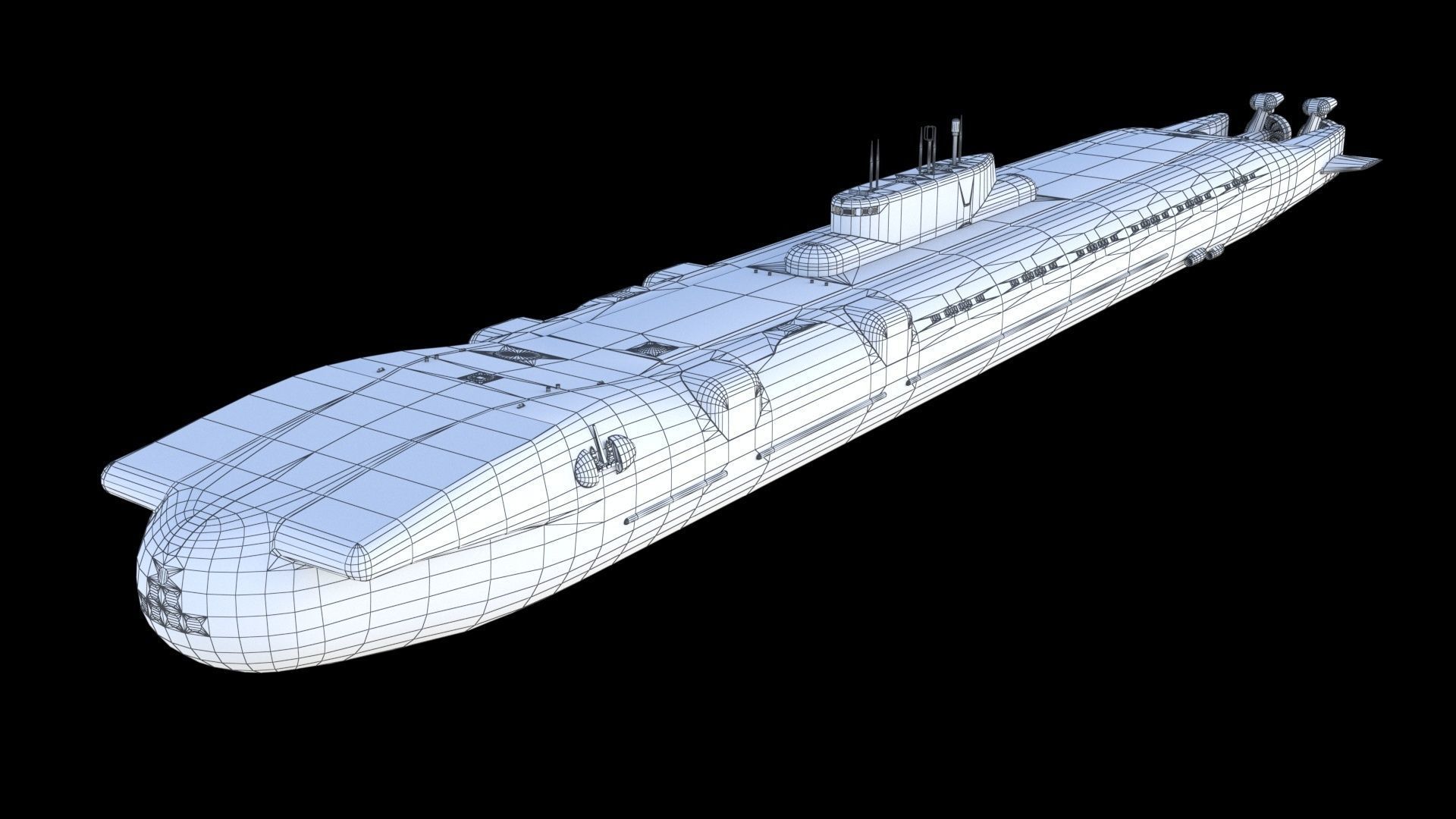 Project 717 amphibious Transport Submarine 3D model_24