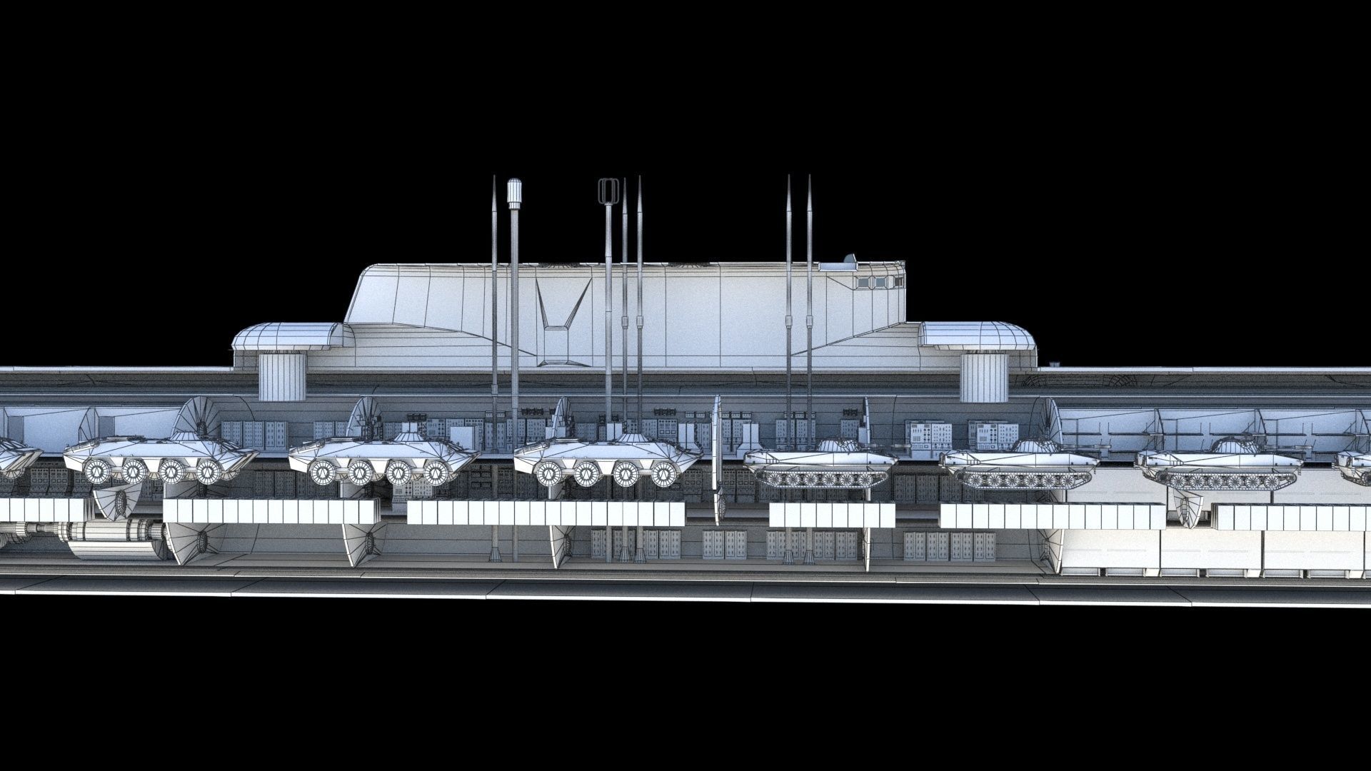 Project 717 amphibious Transport Submarine 3D model_28