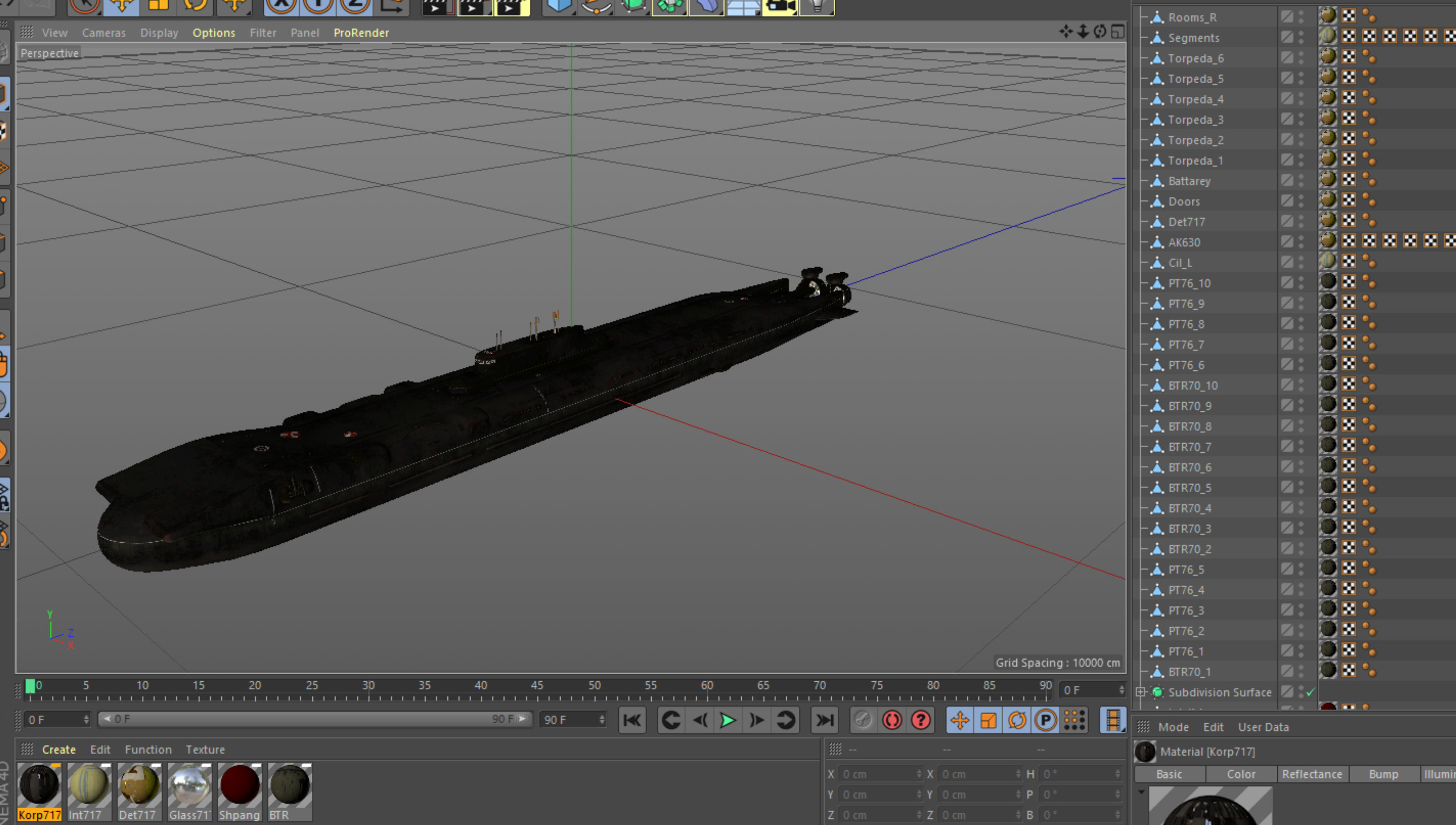 Project 717 amphibious Transport Submarine 3D model_22
