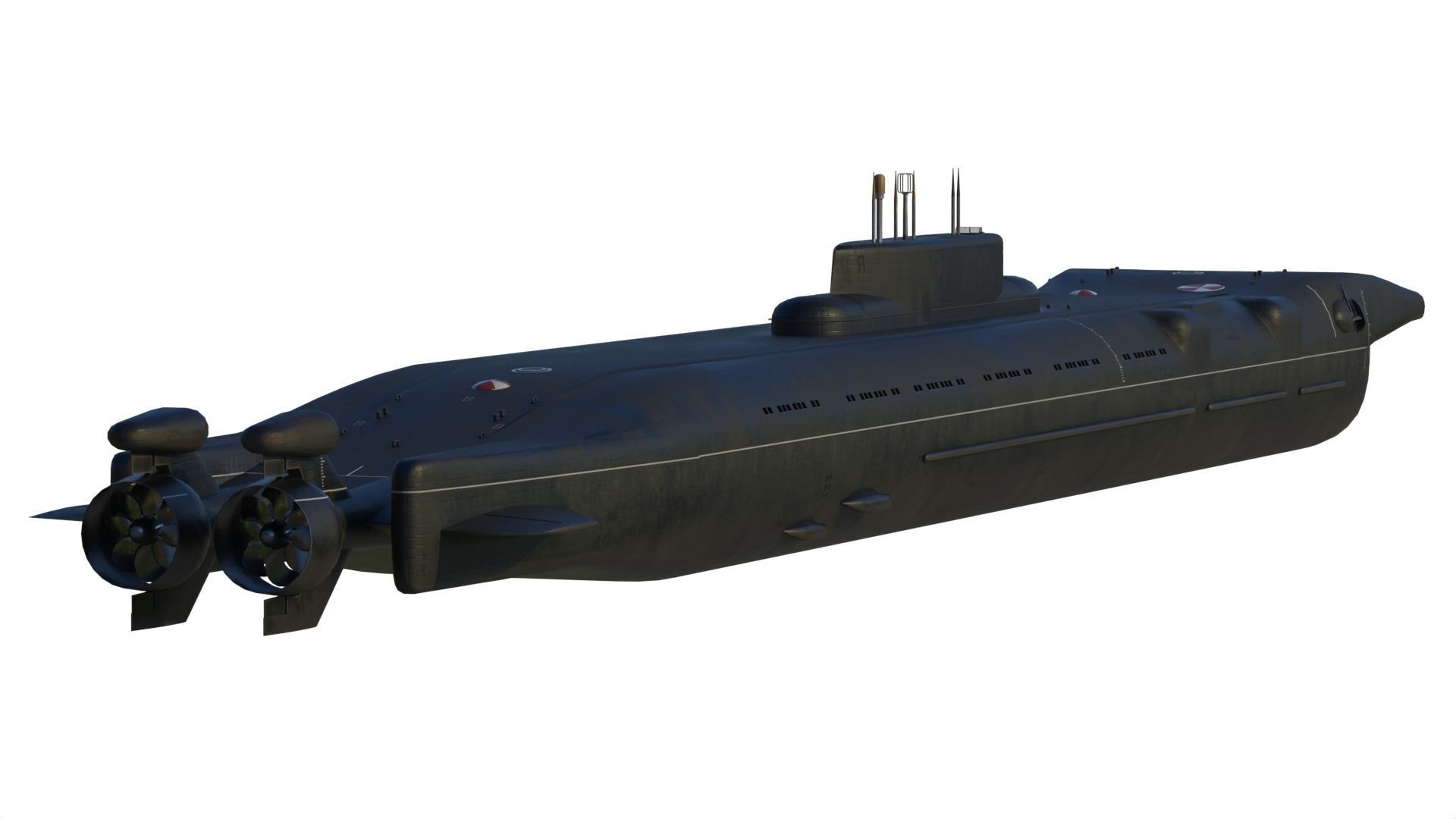 Project 717 amphibious Transport Submarine 3D model_6