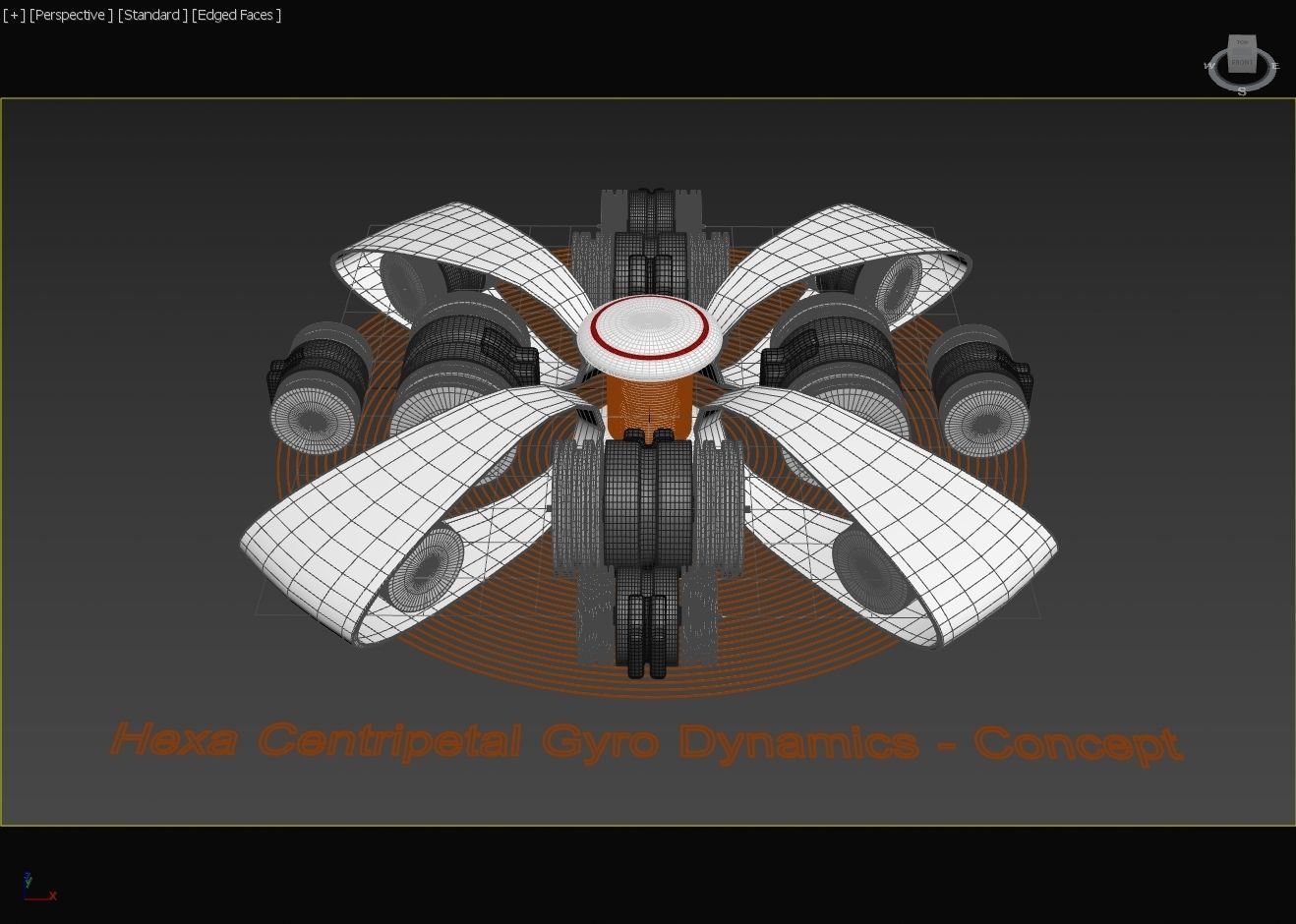 Hexa Centripetal Gyro Dynamics - Concept 3D model_13