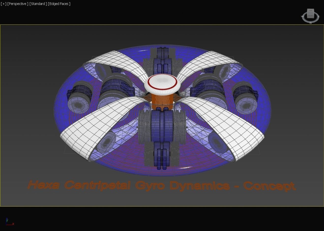 Hexa Centripetal Gyro Dynamics - Concept 3D model_12