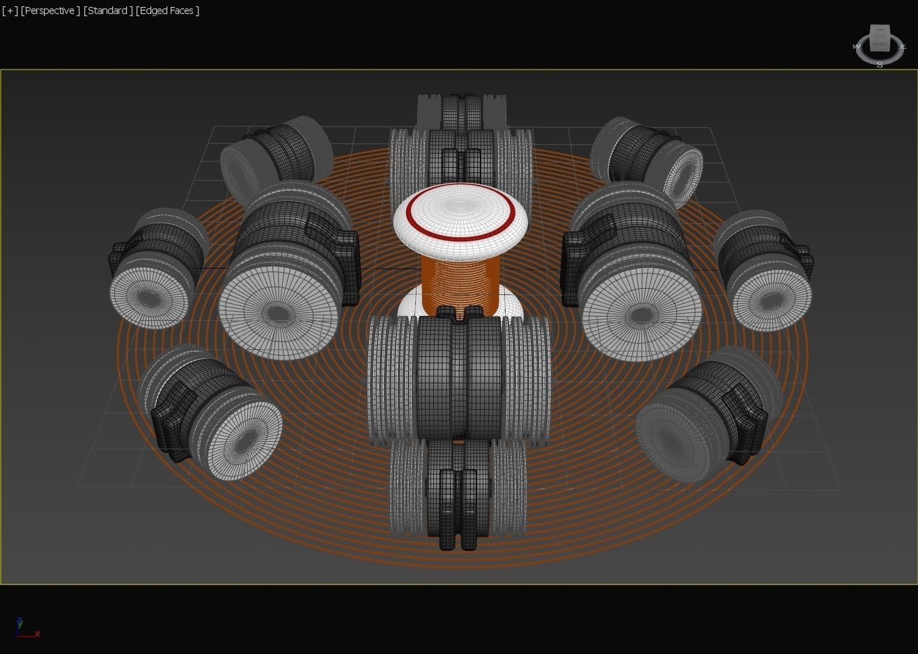 Hexa Centripetal Gyro Dynamics - Concept 3D model_15