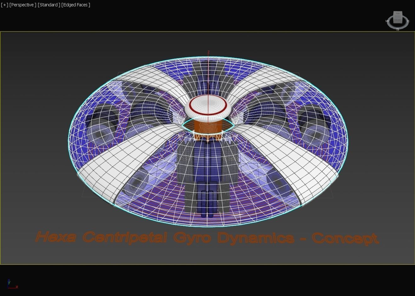 Hexa Centripetal Gyro Dynamics - Concept 3D model_16