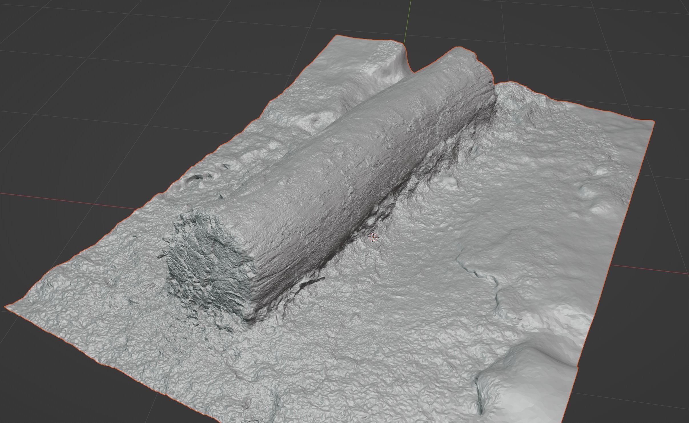 Tree bark on ground high scanned 3D model 3D model_5