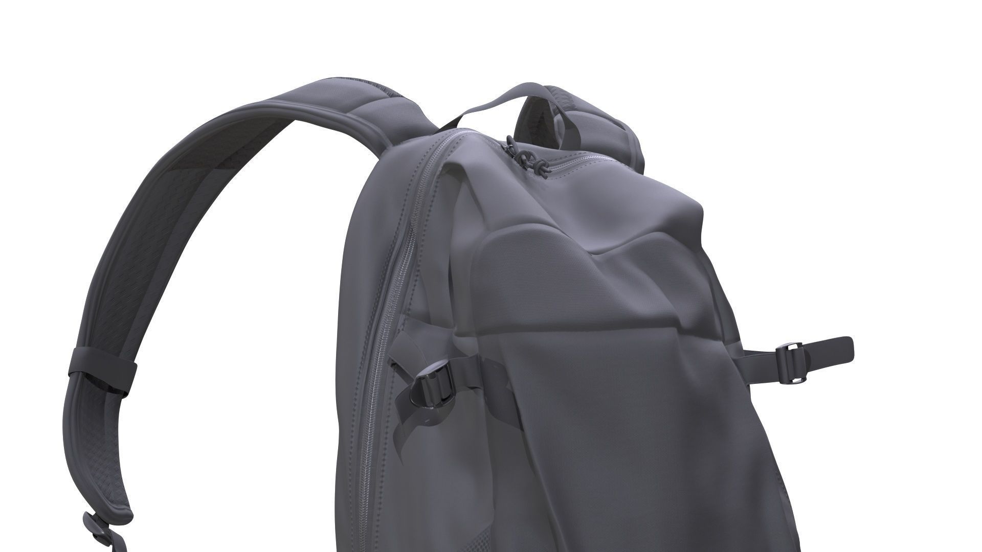 Backpack Low-poly 3D model_10