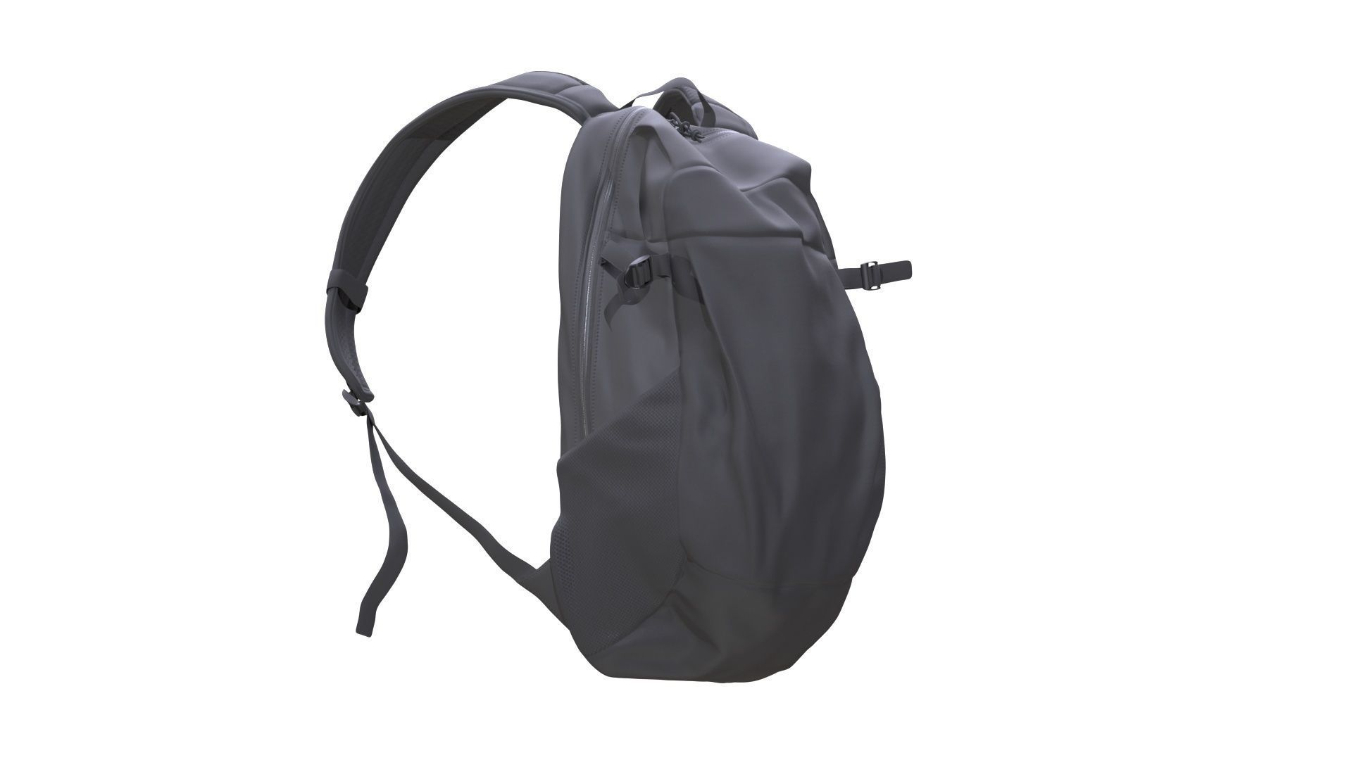 Backpack Low-poly 3D model_2