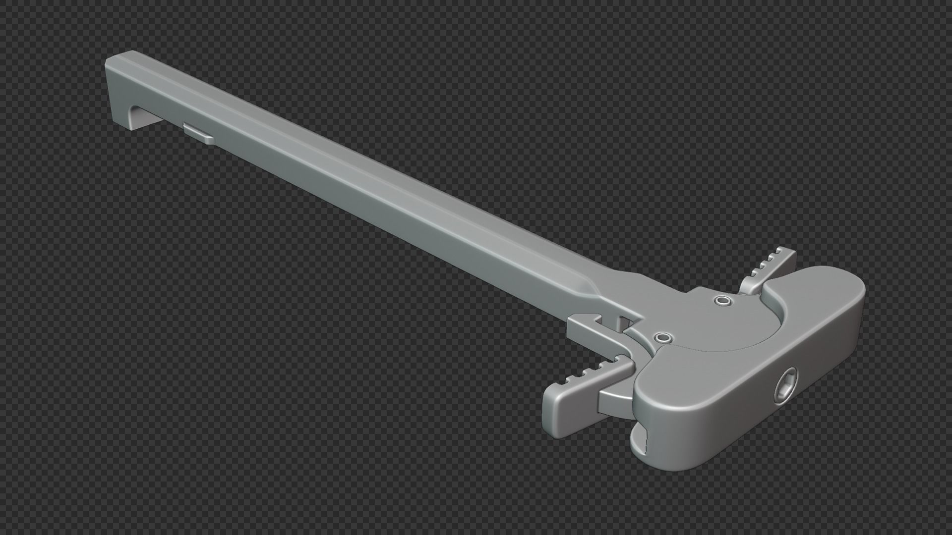 AR-15 KAC Ambidextrous Charging Handle Low-poly 3D model_5